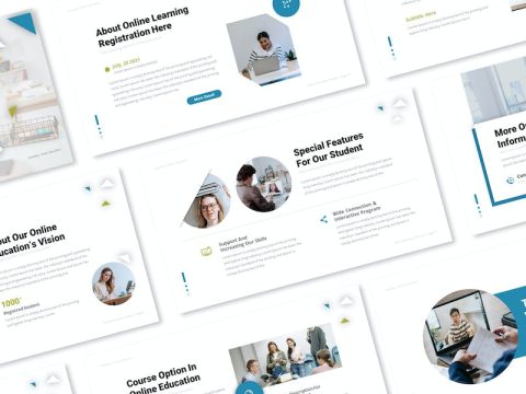 Online Education Powerpoint Template VND2TUK