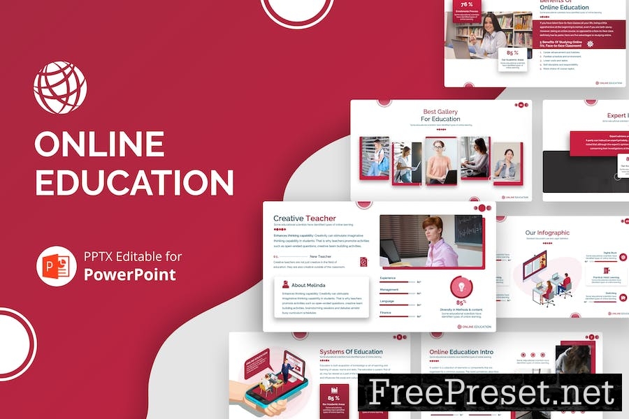 Online Education Presentation Template G6U5LJA