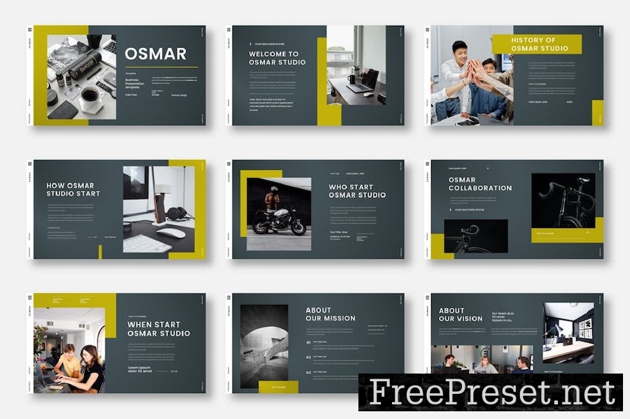 Osmar - Business Google Slide Template F6FSMZZ