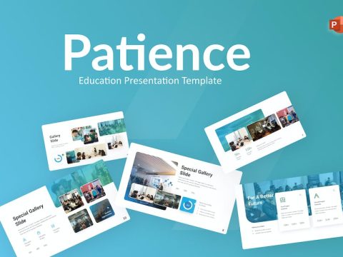 Patience Education PowerPoint Template 5PLGUDS