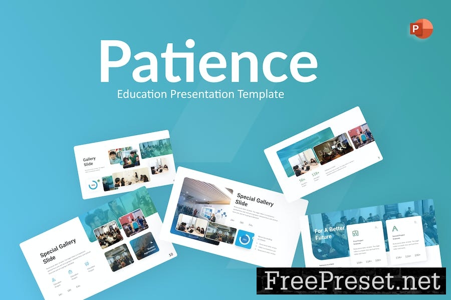Patience Education PowerPoint Template 5PLGUDS