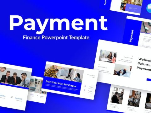 Payment Blue Finance Keynote Template 7CYCX5X