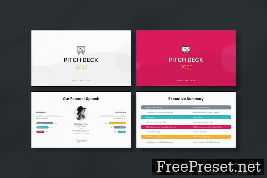 Pitch Deck 2025 Google Slides Template GYZBN6E