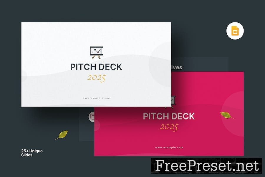 Pitch Deck 2025 Google Slides Template GYZBN6E