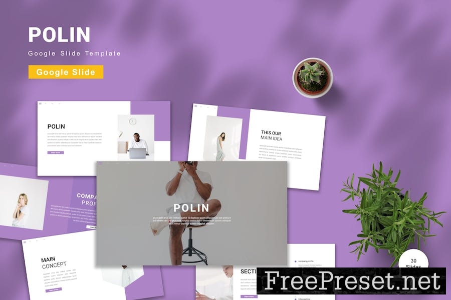 Polin - Google Slide Template 32JJZ2B