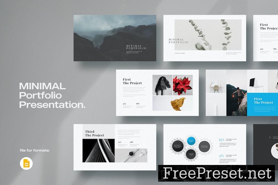 Portfolio Google Slides Template E738ZYC