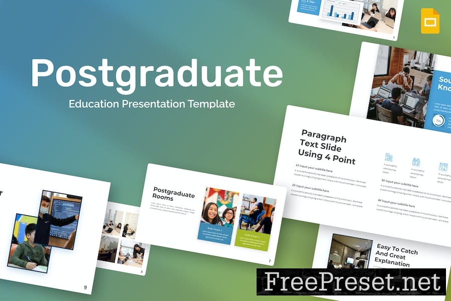 Postgraduate Education Google Slides Template 6CE66YK