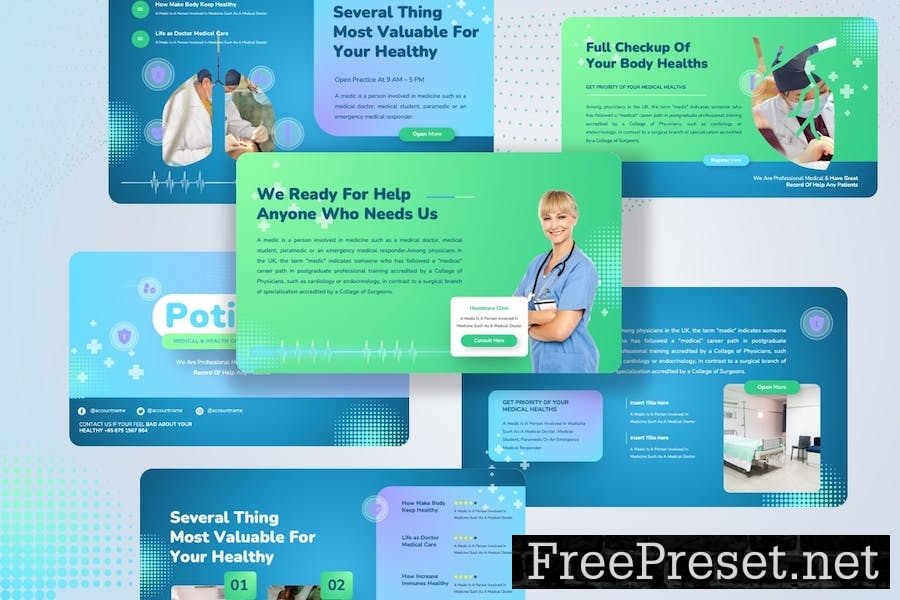 Potions - Medical & Healthcare Powerpoint Template LK568FU