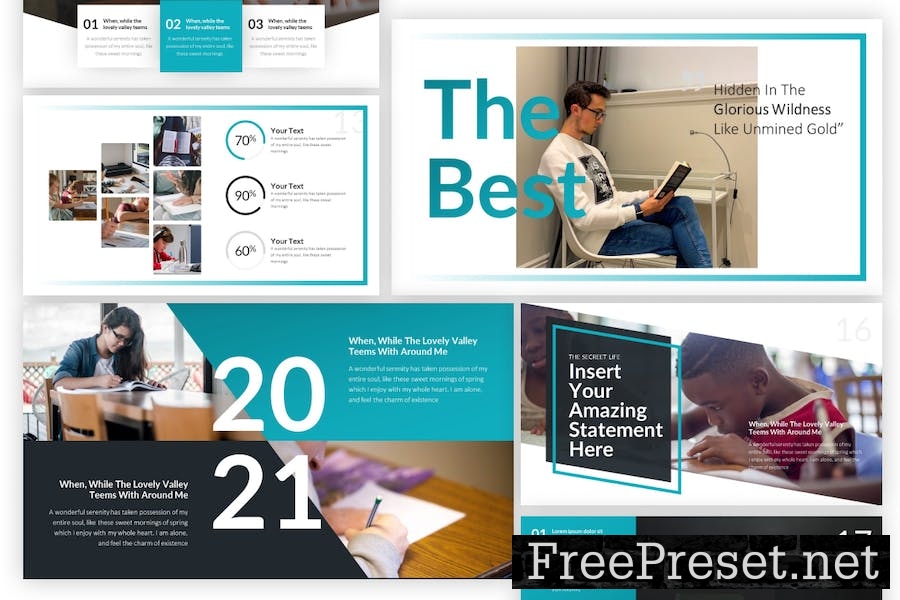 Privatestudy Education Modern PowerPoint Template PZL3F4T