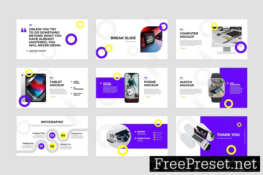 Product Design Slides Presentation Template TNF8HLF