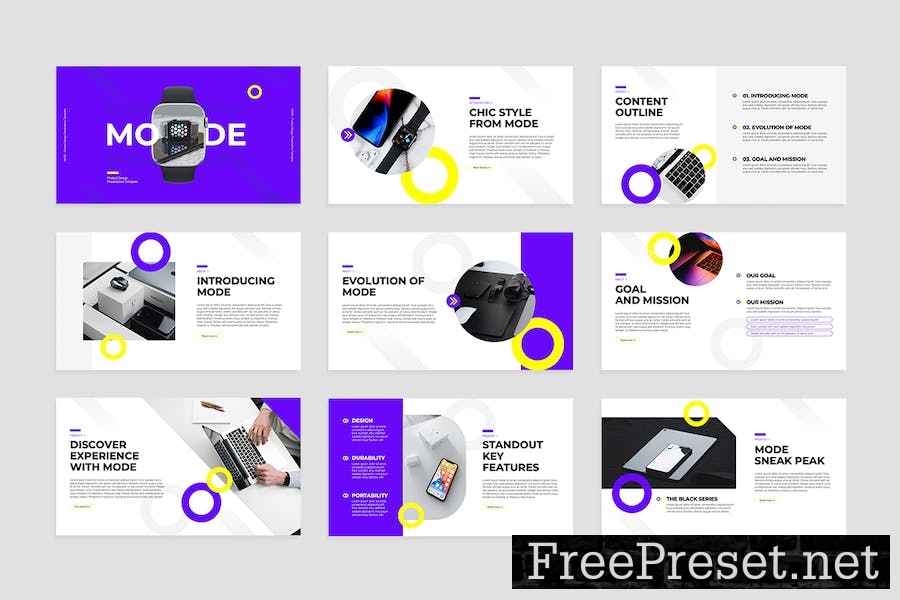 Product Design Slides Presentation Template TNF8HLF