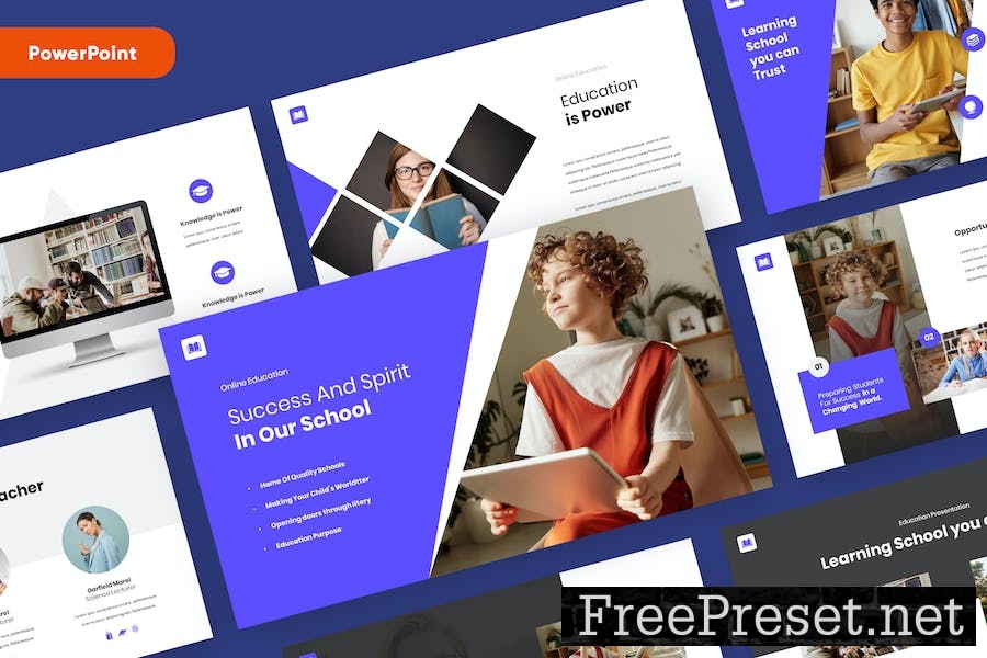 QUIPLE - Education Powerpoint Template 3LBC5KP