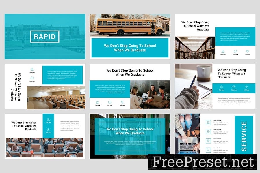 Rapid - Education & School PowerPoint Template 5SZ7UCF