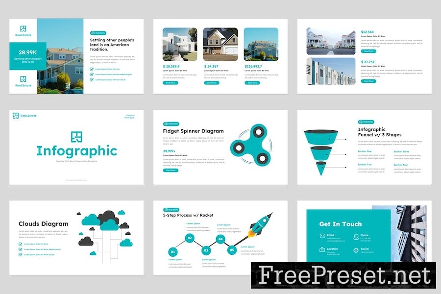 Real Estate Google Slides Template PJEKZ7V