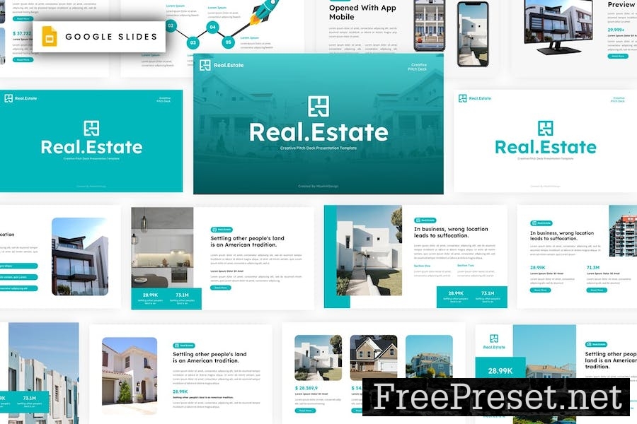 Real Estate Google Slides Template PJEKZ7V