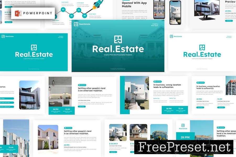 Real Estate Powerpoint Template 5MQDRMH