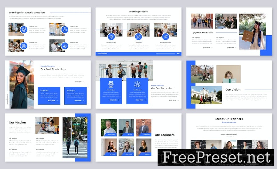 Runaria - Education PowerPoint Template XBSNNRD