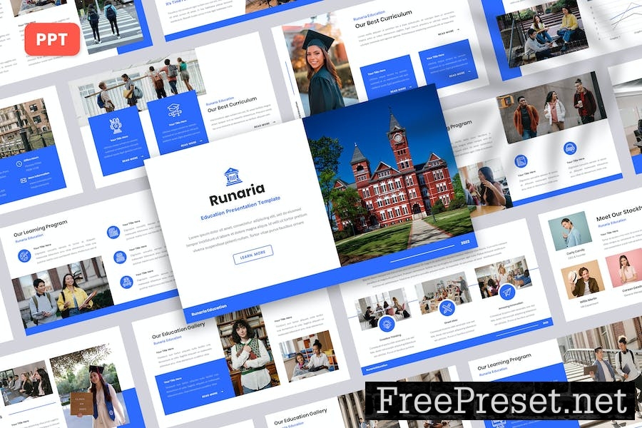 Runaria - Education PowerPoint Template XBSNNRD