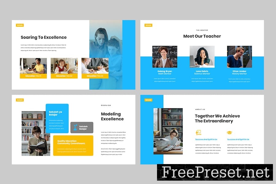 SCHELA - Education Powerpoint Template DWLHEHE