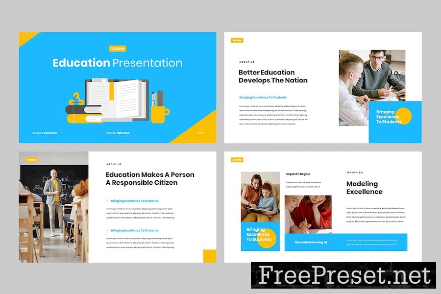 SCHELA - Education Powerpoint Template DWLHEHE