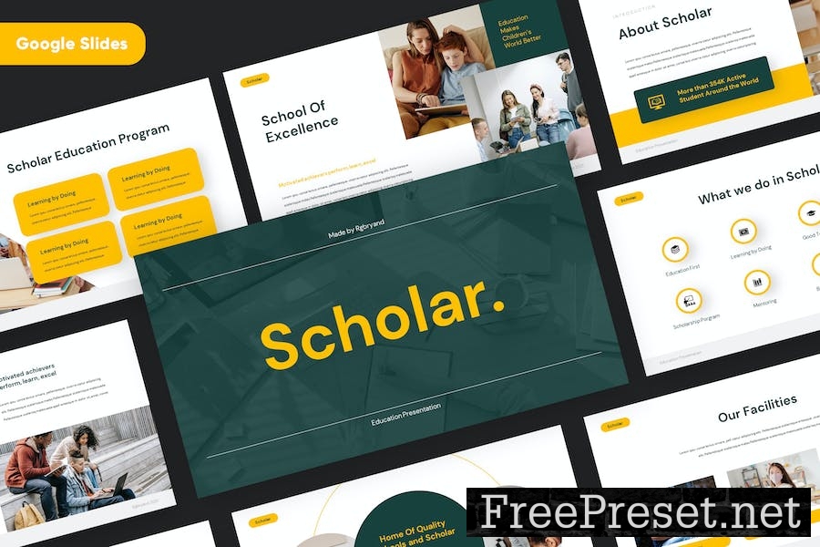 SCHOLAR - Education Google Slides Template KDPR6VZ