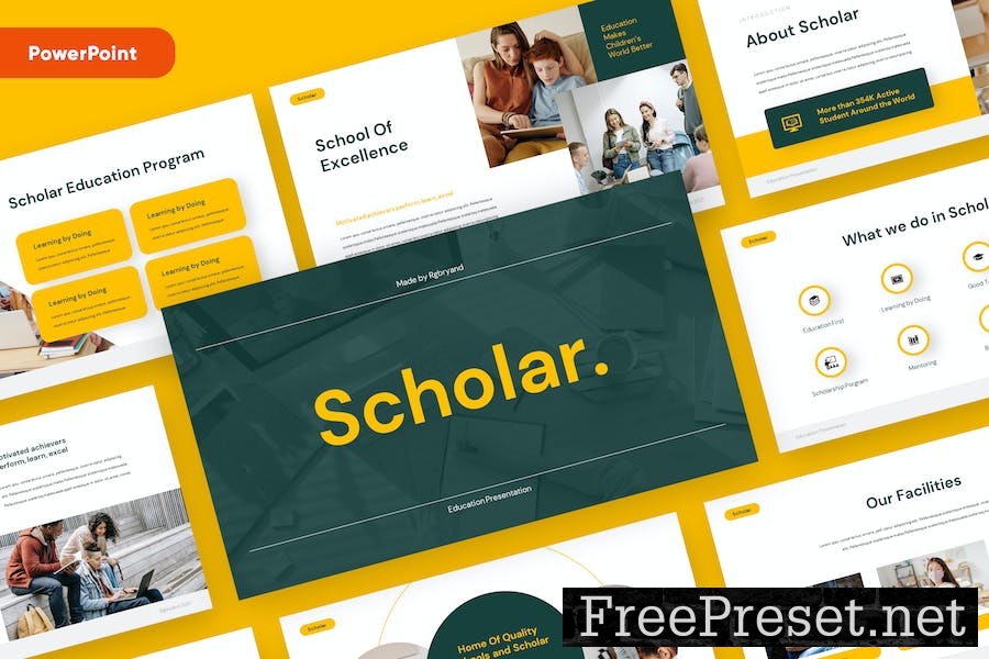 SCHOLAR - Education Powerpoint Template ZGWUVVU