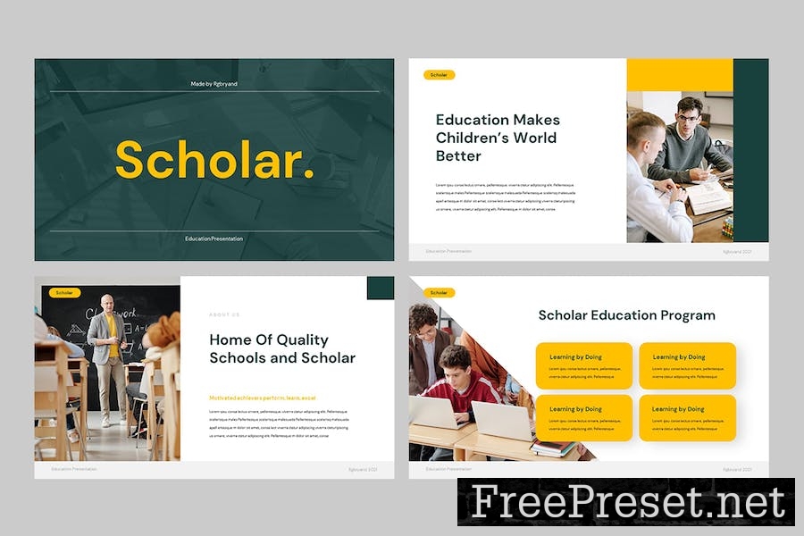 SCHOLAR - Education Powerpoint Template ZGWUVVU