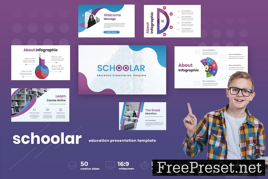 Schoolar - Education Google Slides Presentation FBYLNZR