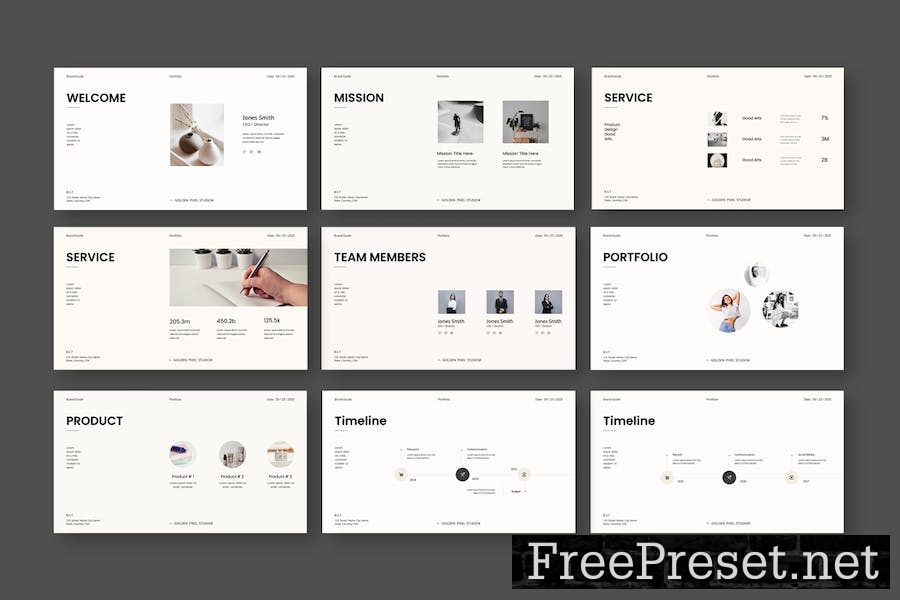 Service & Pricing Google Slides Template 7VQ7FVG