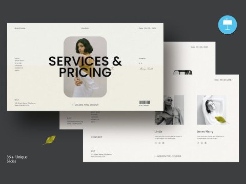 Service & Pricing Keynote Template TH572ZY