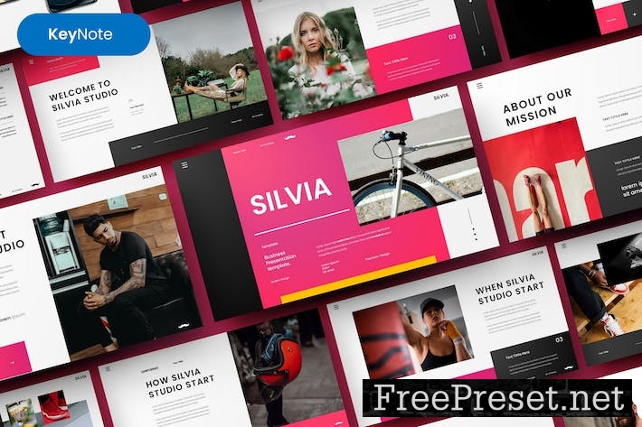 Silvia – Business Keynote Template 9FH8Y79