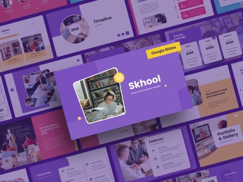 Skhool - Education Google Slides Presentation C8AM498