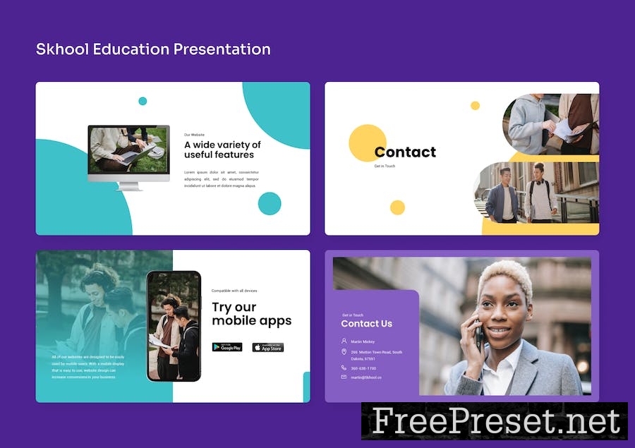 Skhool - Education PowerPoint Presentation RYECNKK