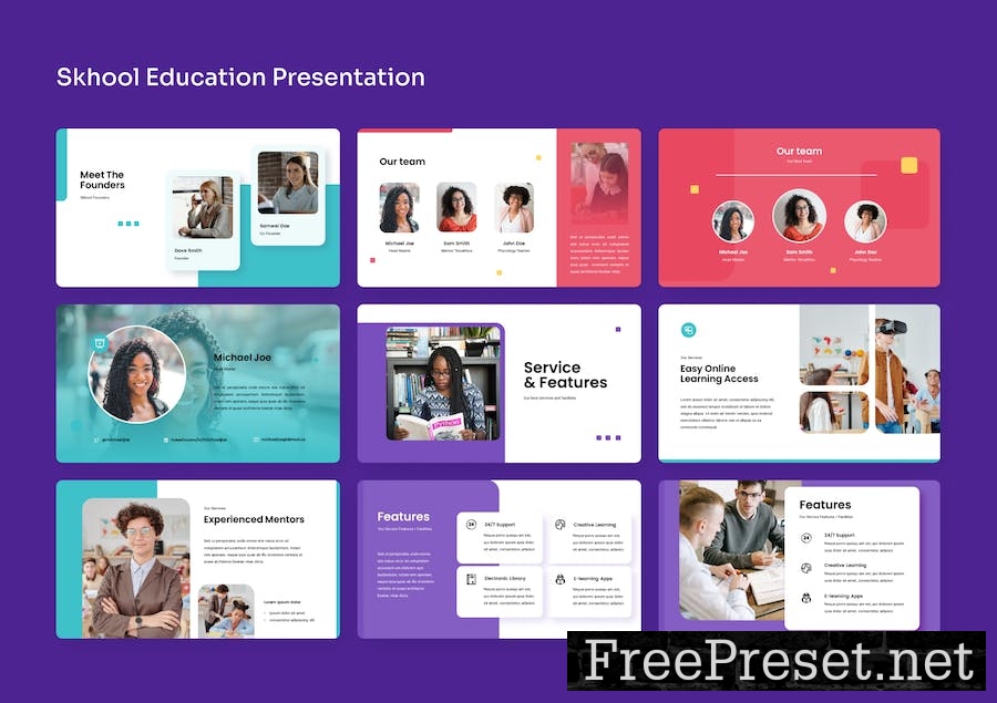 Skhool - Education PowerPoint Presentation RYECNKK