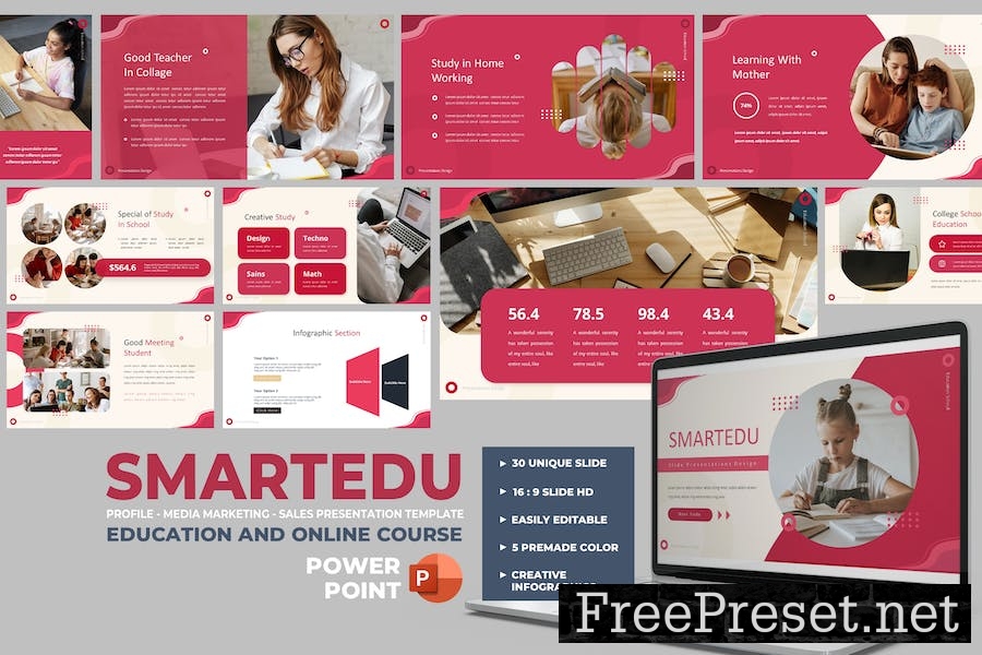 Smartedu - Education & Online Course Presentation 55RH9X5