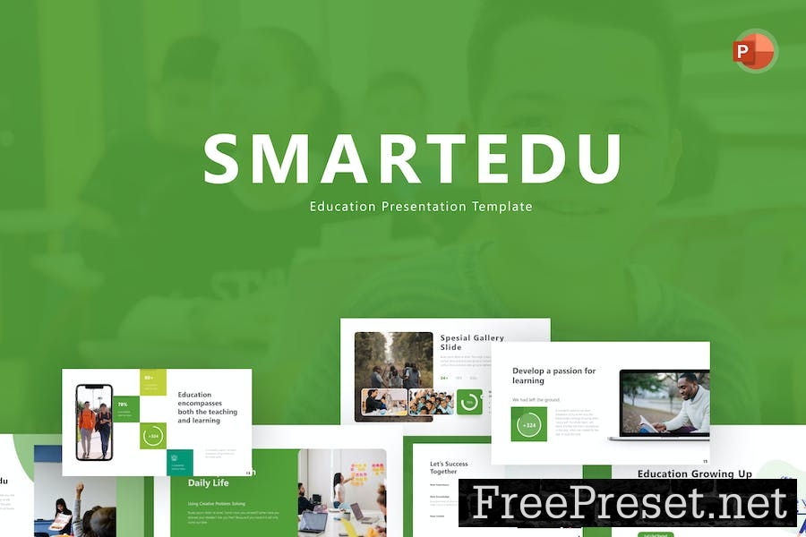 SmartEdu Education PowerPoint Template KNV3RCK