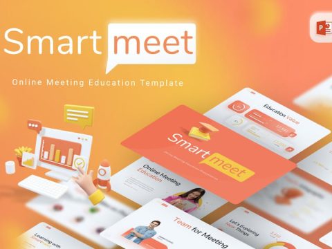 Smartmeet Education Modern PowerPoint Template XD7BWRQ