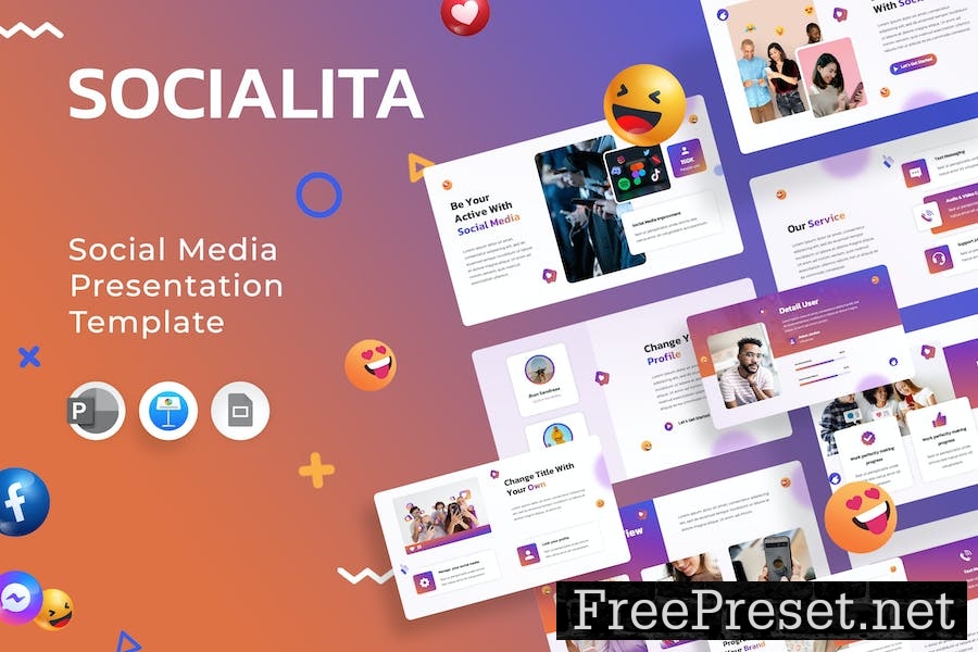 Socialita Social Media Keynote Template