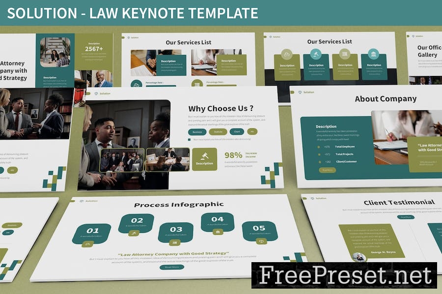 Solution - Law Keynote Template EKVSCJK