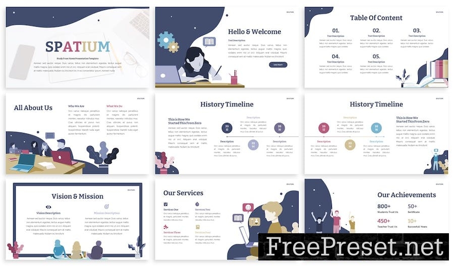 Spatium - Education Powerpoint Template 4RXZKMJ