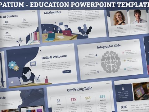 Spatium - Education Powerpoint Template 4RXZKMJ