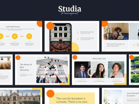 Studia Education Powerpoint Template EG69JLM