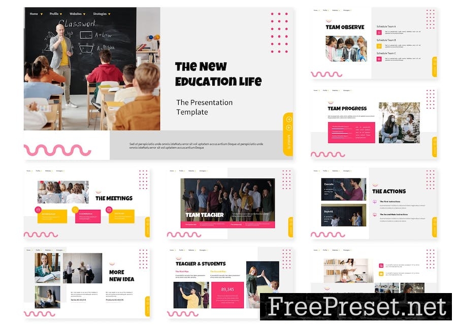 The New Education Life | Powerpoint Template 55N5SPH