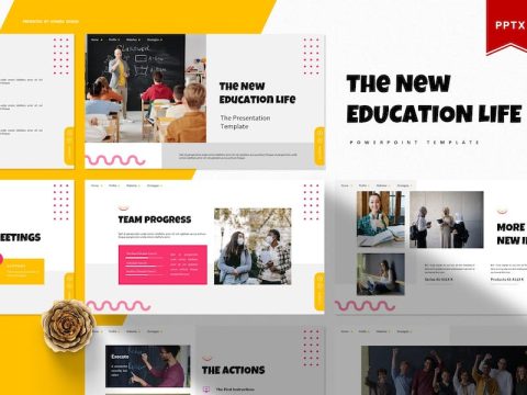 The New Education Life | Powerpoint Template 55N5SPH