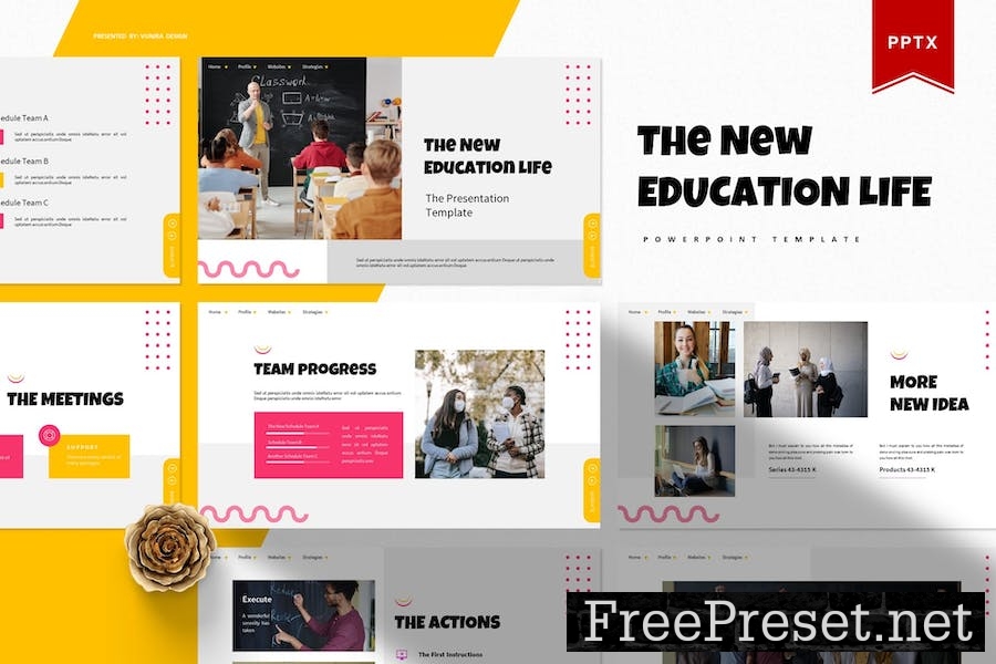 The New Education Life | Powerpoint Template 55N5SPH