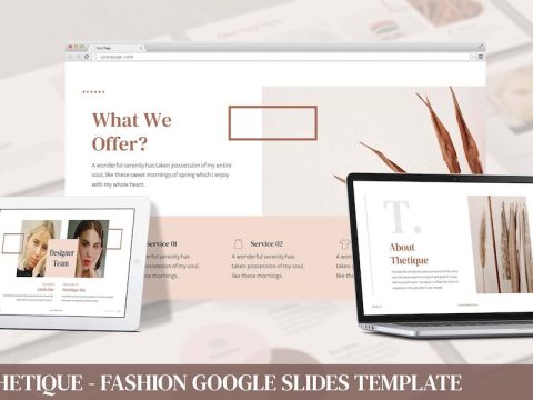 Thetique - Fashion Google Slides Template RVRRC6N