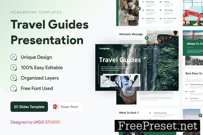 Travel Guides Presentation Template Powerpoint Q5YPBYM