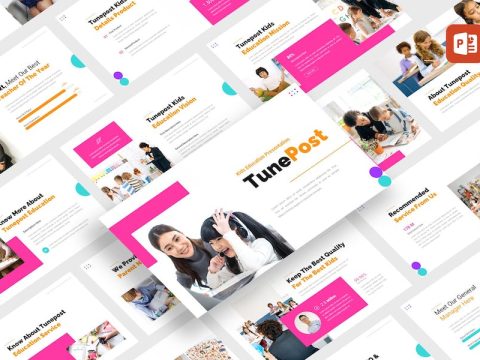 Tunepost - Kids Education PowerPoint Template ZTDU78J