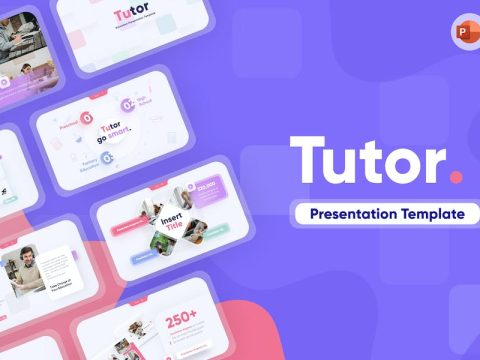 Tutor Creative Education PowerPoint Template U7VQZXS