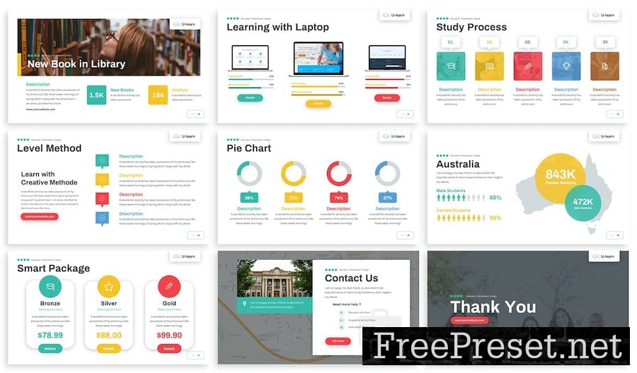 U-Learn - Education Powerpoint Template ES6GPYF